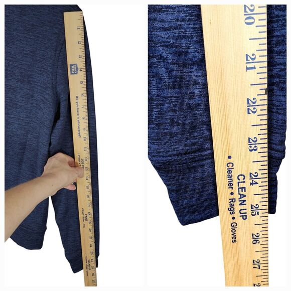 Peter Millar S Maven Full Zip Hoodie Womens Performance Sweatshirt Navy Blue NEW - Picture 7 of 14